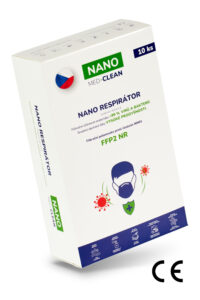 10x FFP2 respirátor NANO MED.CLEAN - B86/tělová f00026