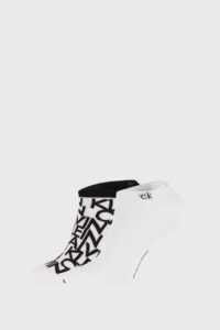 2 PACK bílých ponožek Calvin Klein Deangelo