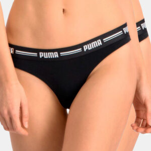 2 PACK dámských černých kalhotek Puma String