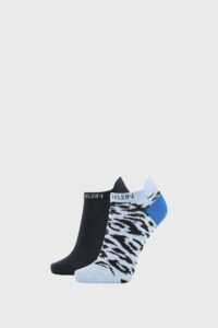 2 PACK dámských ponožek Calvin Klein Libby modré