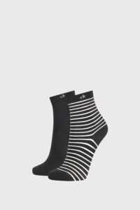 2 PACK dámských ponožek Calvin Klein Lilly černé