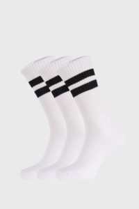 3 PACK bílých ponožek Active