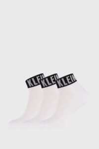 3 PACK bílých ponožek Calvin Klein Drake