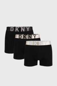 3 PACK černých boxerek DKNY Ozark