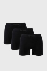 3 PACK černých boxerek Trunk