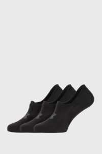 3 PACK černých nízkých ponožek Under Armour