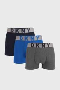 3 PACK modrošedých boxerek DKNY Cullman