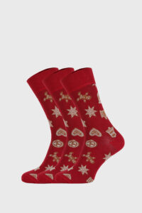 3 PACK vánočních ponožek Perníčky