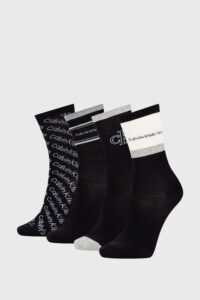 4 PACK dámských ponožek Calvin Klein Eve černé