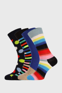 4 PACK ponožek Happy Socks New Classic