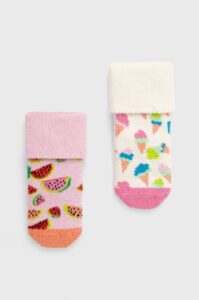 Happy Socks - Dětské ponožky Kids Ice Cream Terry (2-Pack)