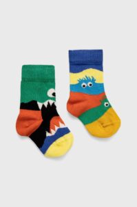 Happy Socks - Dětské ponožky Monsters (2-pak)