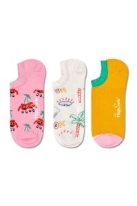 Happy Socks - Ponožky Cherry Mates No Show (3-pak)