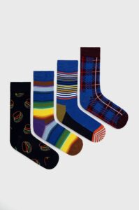 Happy Socks - Ponožky Navy Socks Gift Set (4-pak)