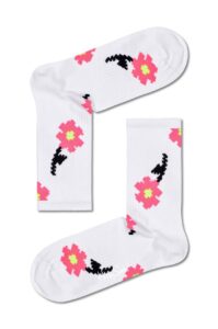 Happy Socks - Ponožky Pixle Flower 3/4 Crew