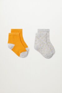 Mango Kids - Dětské ponožky SQUARE (2-PACK)
