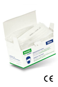 Nanovlákenné roušky Nano Med.Clean 50 ks balení - B03/bílá f00023