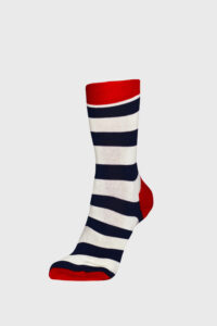 Ponožky Happy Socks Stripe modročervené