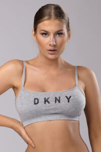 Sportovní podprsenka DKNY šedá
