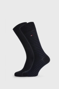 2 PACK modrých ponožek Tommy Hilfiger Small stripes